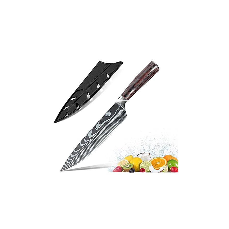ZENG-Professional-Kitchen-Chef-Knife-Set-Japanese-8-PCS-German-High-Carbon-Stainless-Steel-Ultra-Sharp-Knives-Sets-with-Sheaths-Ergonomically-Handle-Multifunctional-Cutter ZENG Professional Kitchen Chef Knife Set, Japanese 8 PCS German High Carbon Stainless Steel Ultra Sharp Knives Sets with Sheaths, Ergonomically Handle Multifunctional Cutter