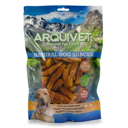 Arquivet - Pollo con patate dolci (1 Kg) - Snack naturali per cani