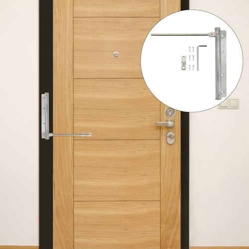 Cierrapuertas automático interior Gatuida muelle ajustable de acero inoxidable para el hogar 6