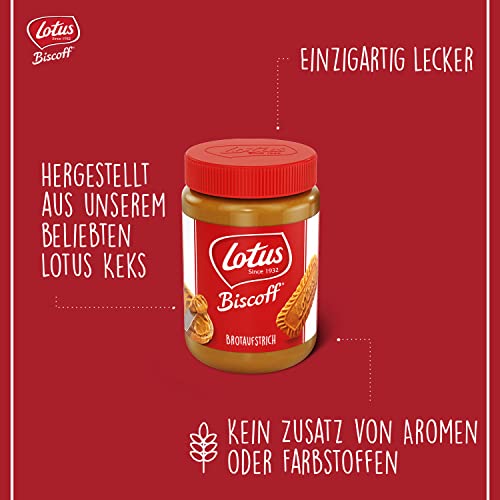 Lotus Biscoff | Süßer Brotaufstrich | Cremig | Karamellisierter Keksgeschmack | Vegan | Nussfrei | Kein Zusatz von Aromen oder Farbstoffen | PET Glas | 400g – Bild 3