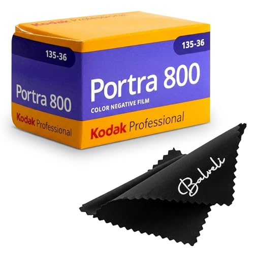 Kodak Portra 800 35mm Film Pack 36exp for 35mm Film Camera Roll Bundle - Kodak Film- Balveli Cloth - 35 mm Film Roll- Camera Film (1)