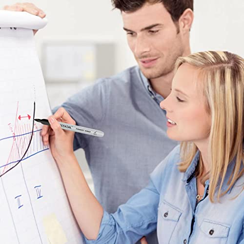 Peekoal 8 Pack Assorted Colors Permanent Markers, Fine Tip Colored Markers Pens For Adult Coloring Journaling Marking Drawing, Art School Office Supplies #TOP5