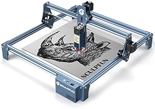 SCULPFUN S9 Laser Engraver, 90W Effect High Precision CNC Laser Cutter and Engraver Machine, Deep Cutting for 15mm Wood, 0.06mm Ultra-Fine Fixed-Focus Compressed Spot, Expandable Engraving Area