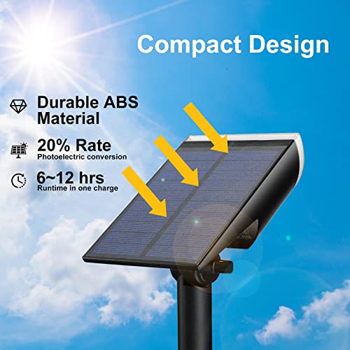 Solar Spot Lights Outdoor, Consciot 12 Leds Ip67 Waterproof Dusk-To-Dawn Solar Landscape Spotlights, Auto On/Off, 2-In-1 Adjustable Solar Powered Wall Lights For Garden Yard, 2 Pack (3000K Warm White) #TOP2