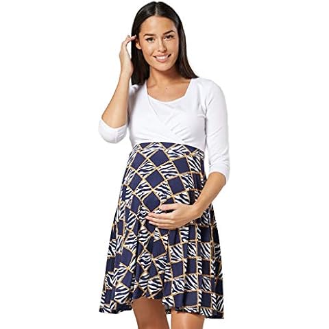 HAPPY MAMA Women's Maternity Nursing Skater Dress Cover