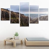 SIGNWIN 5 Panel Canvas Wall Art Rocky Views for Home Decorations Ready to Hang - 60
