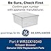 GE WR32X10340 Genuine OEM Crisper Drawer (Clear) for GE Refrigerators