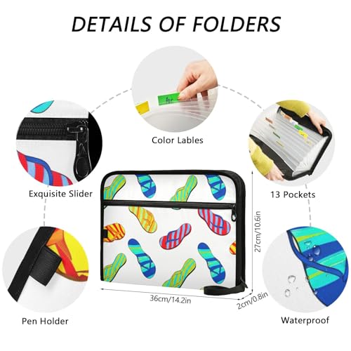 CHIFIGNO Colorful Flip Flops White with Vibrant Print Comfortable Beach Footwear for Men and Women3