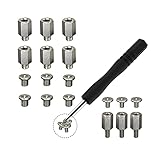 M.2 Screw Standoff,HFEIX SSD Mounting Kit with Screwdriver for Msi Motherboard or Gigabyte Board NVMe PCIe Driver Laptop Replace(9set)