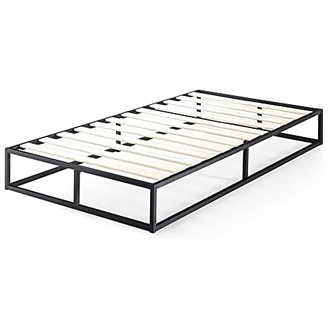 ZINUS Joseph 25 cm Metallrahmenbett | Lattenrost | Holzlattenunterstützung | Stauraum unter dem Bett | 100 x 200 cm Cover