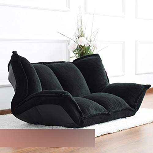 Lazy Couch Folding Single Small Apartment Bedroom Small Sofa Bed Chair Small Cute Bean Bag Seat CQOZ (Color : C)