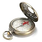 SUNGOOYUE Brújula de Senderismo, Herramientas de S...: [Diseño totalmente sellado, impermeable y a prueba de golpes para mayor tranquilidad al aire Esta exquisita brújula de latón tiene un diseño totalmente sellado que le permite funcionar en cualquier condición meteorológica. Sus características imperme...
