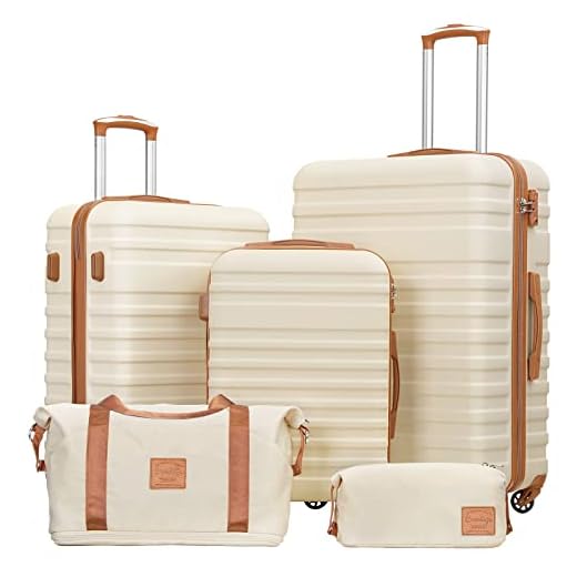 Versatile 3-Piece Coolife Luggage Set