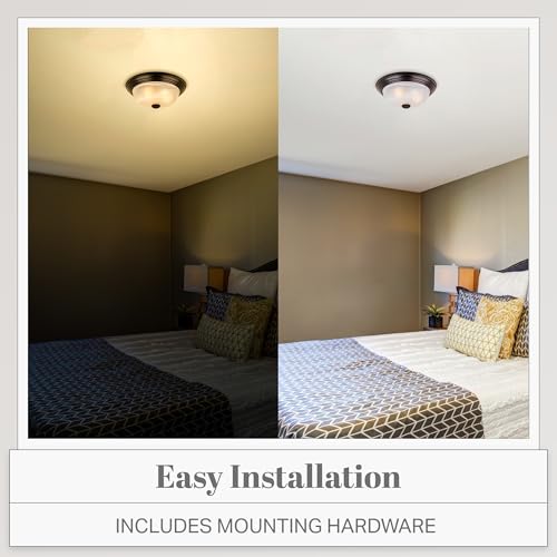 Designers Fountain 1257L-ORB-AL 3-Light Flush Mount Ceiling Light, 15 Inch Lighting Fixture thumb #4