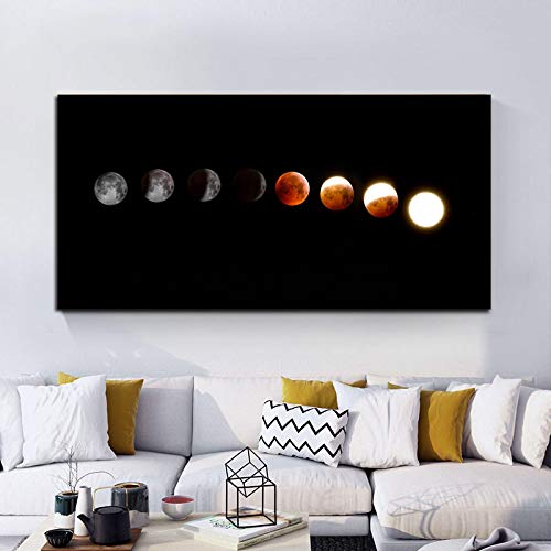 Cuadro de impresión de alta definición con diseño de eclipse para pared 3