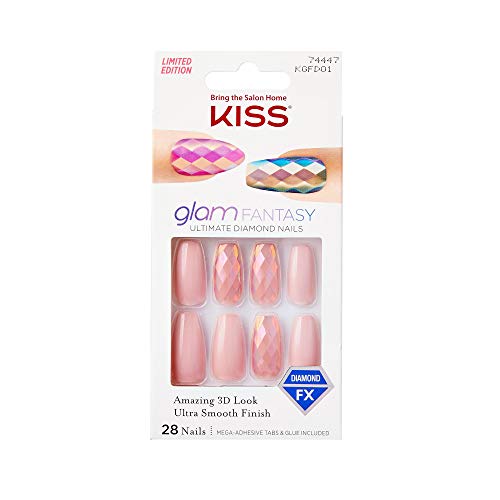 KISS Glam Fantasy Ultimate Diamond Nails 3D Look KGFD01X