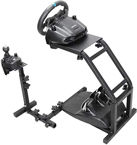 Marada Racing Wheel Stand with V2 Help Sport Help Stand Up Simulation Driving Bracket for Logitech G29, G27 and G25 Racing Simulator Steering Wheel Stand With out Wheel and Pedals（Solely Stand）