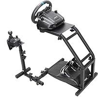 Marada Racing Wheel Stand with V2 Support Game Support Stand Up Simulation Driving Bracket for Logitech G29, G27 and G25 Racing Simulator Steering Wheel Stand without Wheel and Pedals（Only Stand）