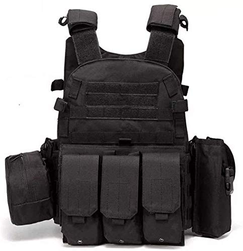 Gilet tactique pour airsoft ajustable en nylon pour jouer sans gêne