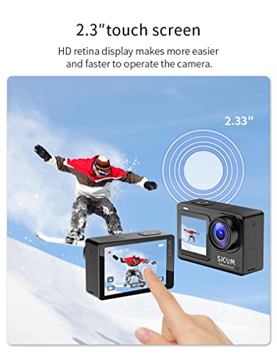 Sjcam Sj8 Dual Screen Action Camera 4K 30Fps 12Mp Waterproof Wifi Night Vision 2.33 Inch Touch Screen Sports Cameras #TOP4