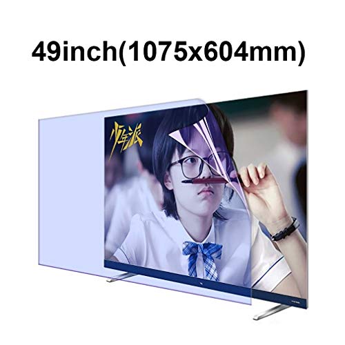 49 Zoll TV Displayschutzfolie für Monitor, LCD Anti-Blaues Licht Anti-Reflex Display Schutz Folie für PC Computer (Color : A)