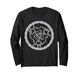 DREI Hasen Trinität Spirituelles Symbol Erde Sonne Mond Natur Langarmshirt