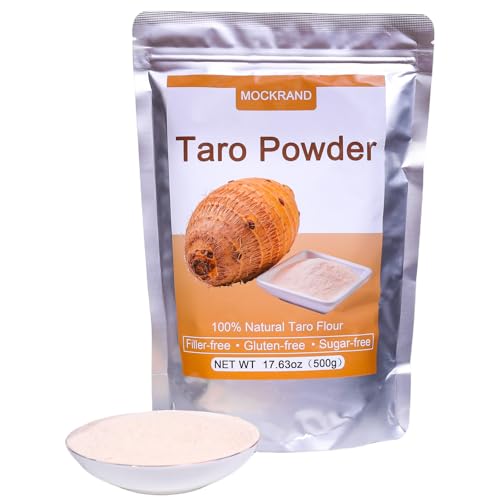 MOCKRAND Pure Taro Powder 17.64 oz,No Sugar Added Taro Root Powde...
