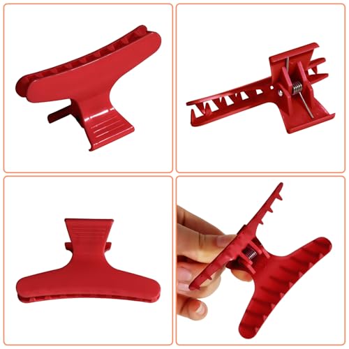 Pinzas para cabello Ondder estilo mariposa rojas miniatura 6