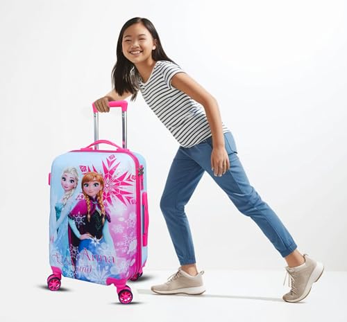 Image of ADSON Abs Kids Trolley 360 Rotating Luggage 360 Degree Wheels Non-Breakable 20 Inch Kids Hardsided Suitcase with 4 Wheels, 360 Degree Wheel Travel Trolley Bag (Design 8)