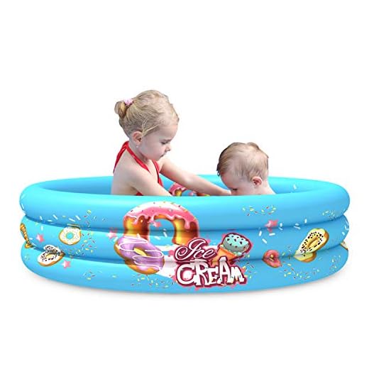mafiti Piscina Inflable Infantil. Piscina de Agua para niños, Material plástico Ideal para bebés y niños y niñas pequeños. Tamaño 110 x 30 cm