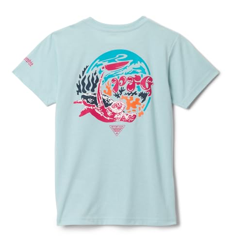 Image of Columbia Girls' PFG Palm Waves Short Sleeve Tee