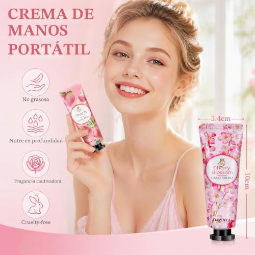 Miniatura 7 de Crema de manos 40 unidades, crema manos 10 aromas, Set crema manos regalo mujere,set hand cream mujer para muy secas, ideal para compañeras, cumpleaños, calendarios de Adviento, Navidad, San Valentín
