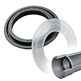 2 WC Spülkasten Dichtung Kompatibel mit Geberit, Set Ablaufventil Dichtungsring Silikon Ersatzdichtung, Glockendichtung Siphon Ø63 x32mm Becken Ø68 x 46mm Auslaufsicher für Modell 816.418.00.1 818.109