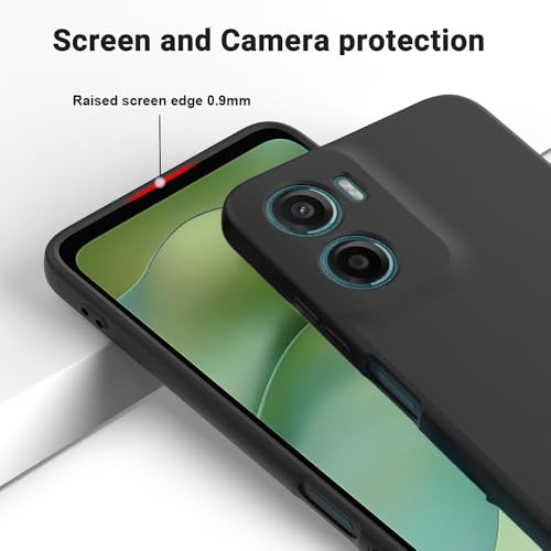 Image of Back Cover for Motorola Moto G06 4G / G06 Power 4G | Full Camera Protection | Premium Liquid Silicon Case | Flexible Bumper Case for Motorola Moto G06 4G / G06 Power 4G (Black)