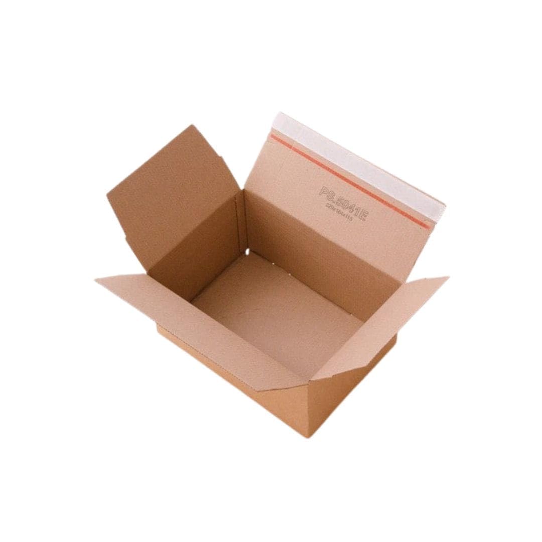 120 Versandkartons 160x130x70 mm mit Automatikboden, Selbstklebestreifen & Aufreißfaden von MA-Verpackungen