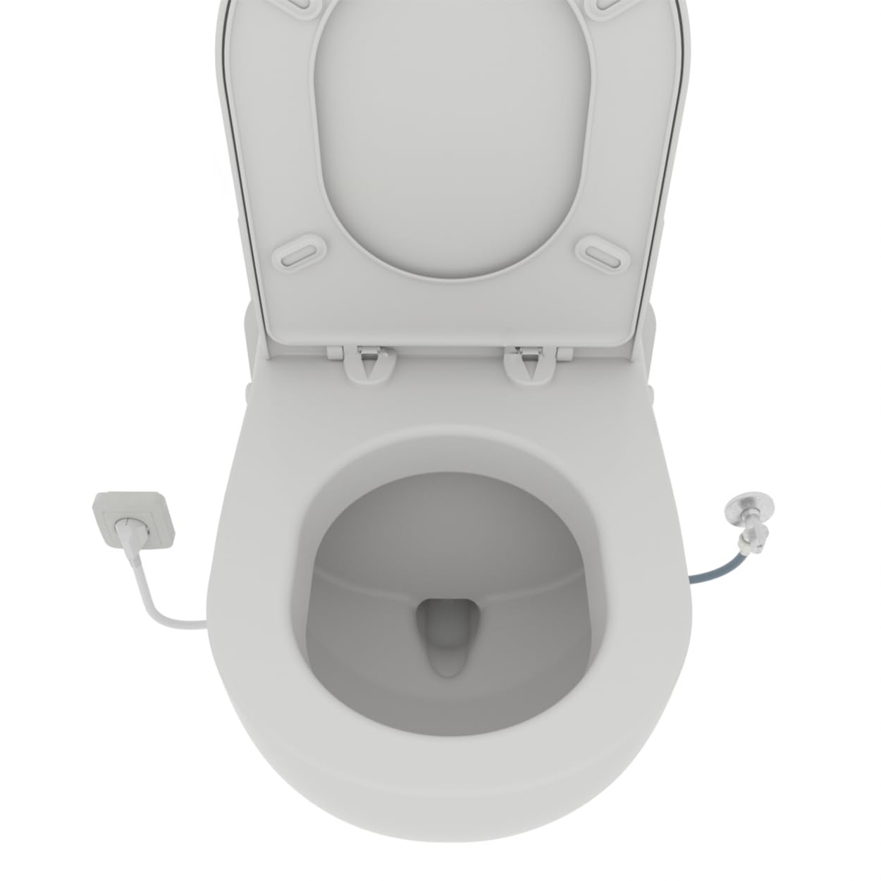 Wall - WC Suspendu avec Broyeur Intégré, Céramique Anticalc, Abattant Antibact Détachable Frein de Chute, Double Chasse Éco, Relevage puissant, 500W, Fabrication Française, Garantie 2 Ans