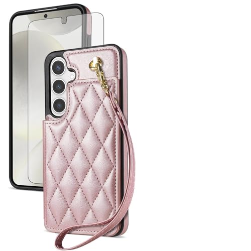 Coque portefeuille Samsung A55 pour éviter les bris d'écran et la perte de cartes