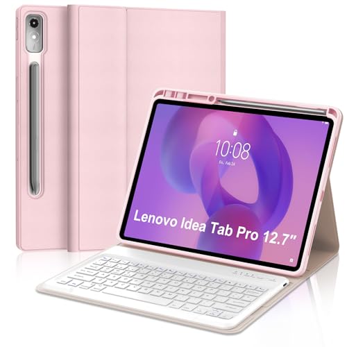 Teclado español ñ para Lenovo Idea Tab Pro 12.7 2025 con funda desmontable