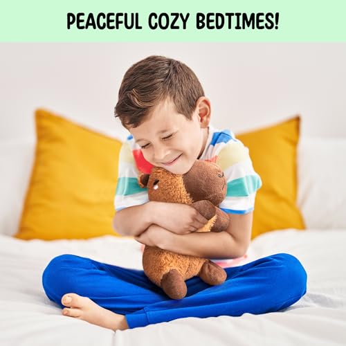 Image of Happy Fuel Capybara Microwavable & Weighted Stuffed Animals -1.5 Lbs Unscented Heating Pad for Period Cramps Pain Relief and Anxiety, Cute Capybara Plush Toys Gifts for Women Girls Adults and Kids