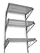 Value Brand, 2HGE9, Wall Shelving, H 54, W 36, D 14, Chrome