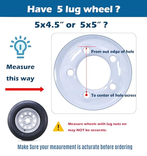 Free Country Trailer Tire Wheel Assembly ST205/75D15 6-Ply C 101L 5 Lug on 4.5" PCD Black Mod Wheel - Image 8