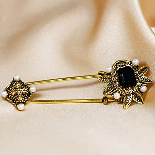 Broche pull floral avec perles et accessoire de corsage vintage - 5