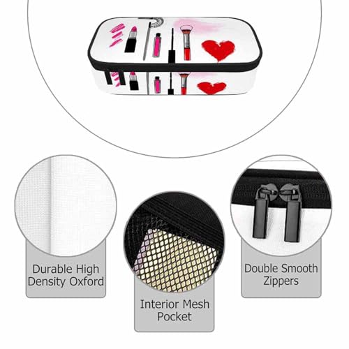 Image of Brush Lipstick Pencil Bag Cosmetics Eyebrow Eyelash Brush Women Big Capacity Pencil Case Pencil Pouch Pen Bag School Students Boy Girl