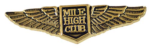 MILE HIGH CLUB LAPEL PIN OR HAT PIN - Size 1-1/4
