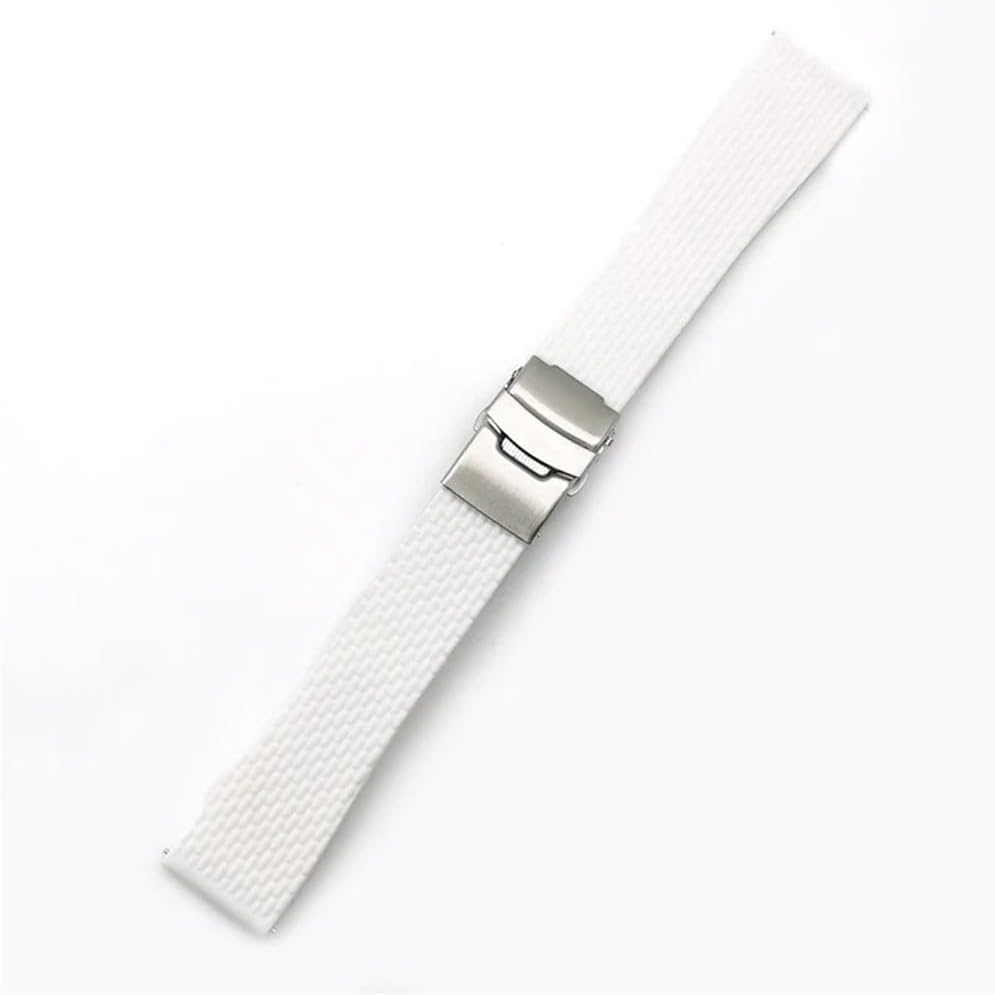 20mm 22mm Rubber Watch Strap Quick Release Watch Band Fit for Universal Replacement Silicone Wristband with Folding Buckle(Orange,22mm)