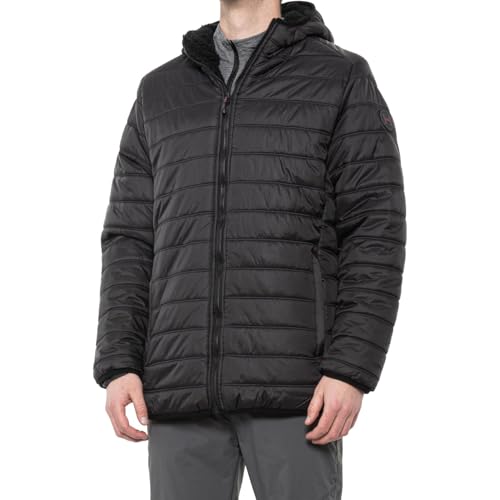 Mens Hawke Light Weight Coat Sherpa-Lined Puffer Jacket- Size Small, Medium, Large or X-Large/Colors: Black Navy or Olive