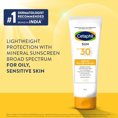 Cetaphil Combination Skin Sun Spf 30 Sunscreen, Very High Protection Light Gel, Water Resistant, 100 Ml, Pack Of 1 - Image 4