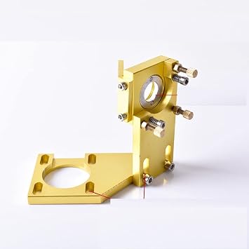 Startnow DIY CO2 Laser Head Set 12mm 18 Focus Lens & 20mm Mo Si Mirror Laser Integrative Mount Holder for 4060 K40 Laser Machine 12mm, 1st Mirror Mount