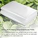 Yowlieu 8' x 25' Clear Greenhouse Plastic Sheeting, 6 Mil UV Resistant Polyethylene Greenhouse Film Hoop Green House Plastic Cover for Farms, Agriculture, Garden