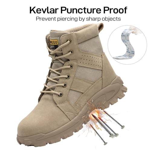Steel Toe Boots for Men Comfortable Mens Work Boots Indestructible Construction Industrial Safety Boots4